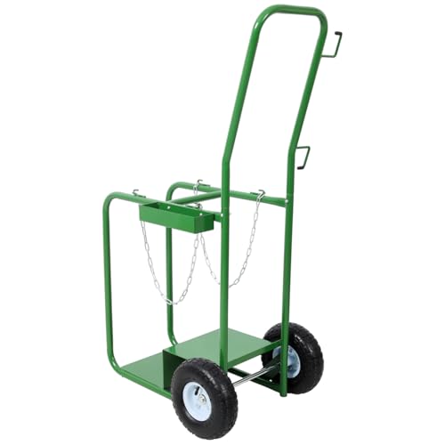 Carretilla para cilindros con capacidad 440 lb y ruedas neumáticas miniatura 5