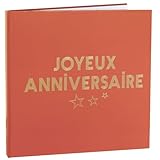 SANTEX 7986 112, Livre d'or Anniversaire Star d'un Jour, Terracotta