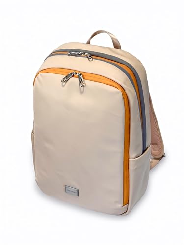 Image of QUNOVAH Lumos Laptop Backpack – Luxury Stylish Slim 20L Backpack for Work, Business, Travel, Casual – Ergonomic Comfort, Anti-Theft, Water Resistant, Reflective, Fits 16" Laptop, Gift for Men & Women