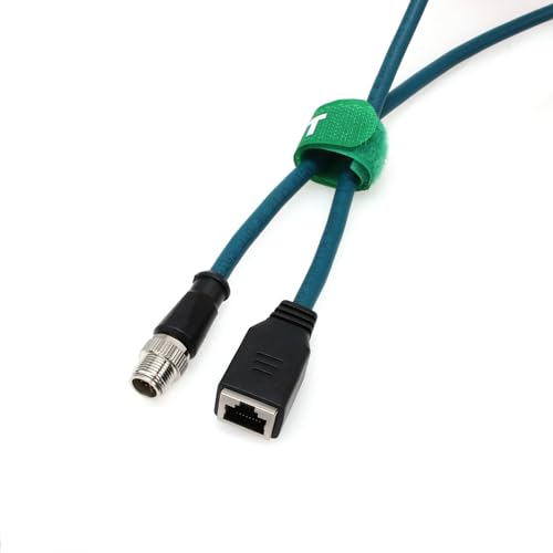 Câble Ethernet M12 8 broches X-Code vers RJ45 de 25m pour caméras Cognex In-Sight et routeur réseau