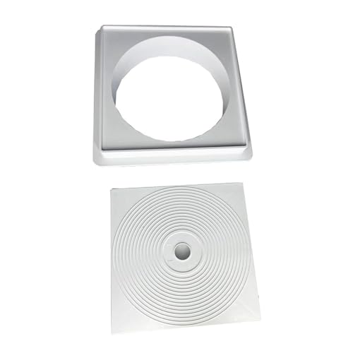 Skimmer de piscina enterrada con collarín y tapa ideal para mantener el jardín limpio en otoño