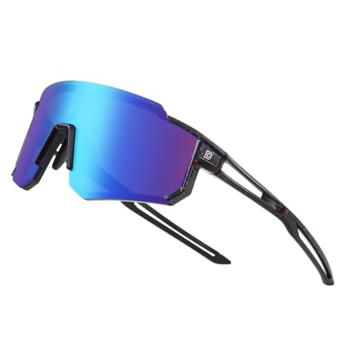 DUCO Polarisierte c Jugend sport Radfahren Schatten Leichter Rahmen UV400 Kind Jungen Mädchen Baseball Sonnenbrille DK310 (Schwarz Rahmen Red Blau Dots Blau Linse)
