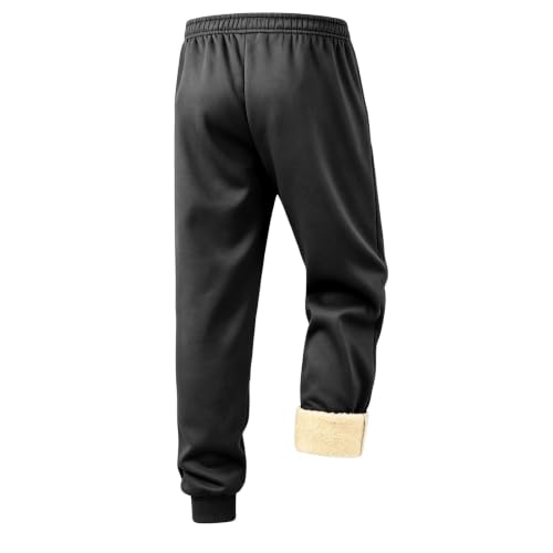 Mens Baggy Sweatpants Thermal Jogger Trousers Drawstring Elastic Waist - image 7