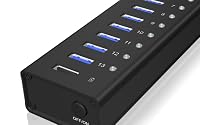 ICY Box USB 3.2 Gen 1 Hub 13 Port Aluminium mit Netzteil IB-AC6113 – Ansicht 5