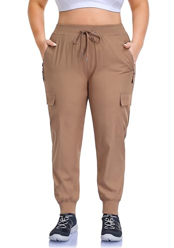 ZERDOCEAN Women's Plus Size Quick Dry Hiking Pants