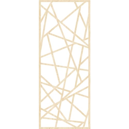 Image of Conway Decorative Pierced Fretwork Wood Wall Panels, 13 3 /8 inchW x 34 3 /8 inchH x 1 /4 inchT, Birch
