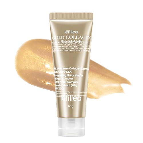 LEFILLEO Gold 5D Wrapping Mask 65g / 2.29 oz. | Hydration & Glow Care | Peel Off Mask | 24K Gold & Propolis & Collagen | Korean Skincare