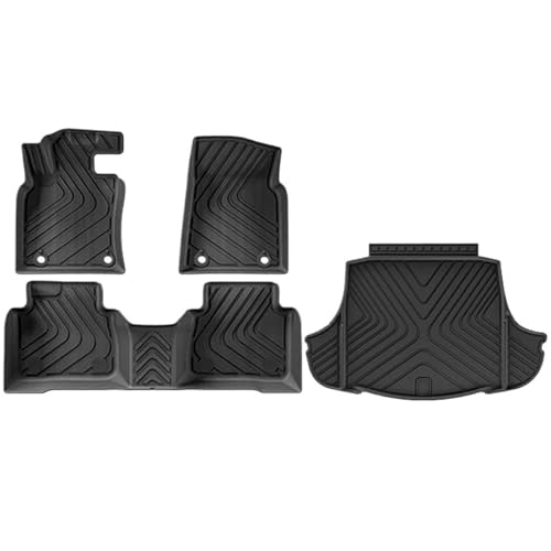 Tapis de coffre pour Lexus ES300H 2018-2026 double couche en TPE antidérapant 4 pièces