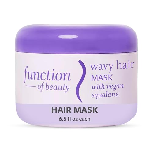 Function of Beauty Hair Mask for Wavy Hair - Sulfate-Free Deep Conditioning Hair Mask for Natural Wavy Texture & Restores Shine - Lightweight, Anti-Frizz & Prevents Breakage with Vegan Squalane