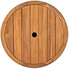 SAFAVIEH Couture Outdoor - Anguilla Round Wicker Coffee Table - Solid Wood and Aluminum - Coastal Woven Design - Ideal for Patio, Deck, Porch, Backyard, 25.6W x 25.6D x 13.8H (CPT2103A)