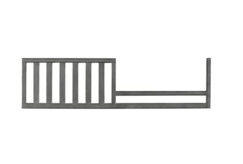 Image of Toddler Bed Safety Guard Rail for Dolce Babi Convertible Cribs - Solid Wood Rail for Convertible Crib to Toddler Bed Conversion - Safety Bed Rail for Children (Weathered Grey)