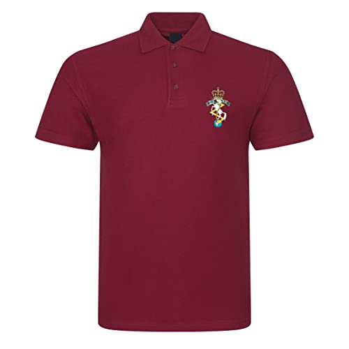 Apm Apparel Royal Electrical & Mechanical Engineers REME Insignia Mens Embroidered Polo Shirt British Army Military Embroidery (UK, Alpha, L, Regular, Regular, Maroon)