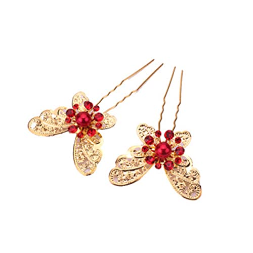 Épingles en alliage vintage FOMIYES ornées de strass d'exception pour coiffure