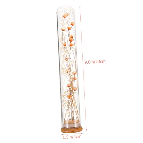 Flor preservada en botella de cristal para decoración miniatura 2