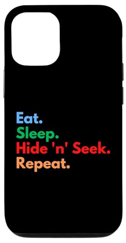 Eat Sleep Hide 'n' Seek ���s�[�g �������� �v���C���[���D�� �X�}�z�P�[�X iPhone 12/12 Pro �p