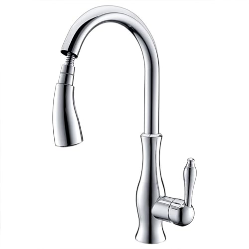High Arc Pull Down Kitchen Faucet with Pull Out Spray, 2 Spr