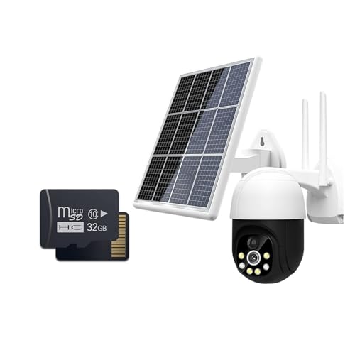 Telecamere di sicurezza all'aperto 5Mp Wifi solare IP Pannello solare con fotocamera di sicurezza 8W Ptz Fotocamera esterna 3MP PIR Allarme umano CCTV Telecamera di sicurezza integrata in 15000 Mah Ba