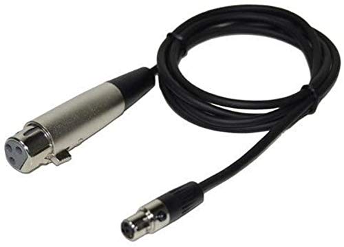 Hqrp 4-Pin Mini Connector (Ta4F) To Xlr(F) Connector Microphone Adapter Cable Compatible With Shure Wa310 Replacement #TOP1