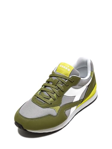 Diadora Baskets Vert 101.177715 style rétro avec semelle souple