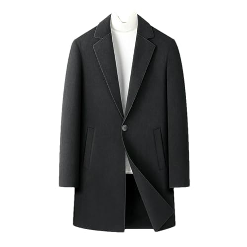 Manteau en laine mi-long pour homme, le confort chaleureux de l'hiver