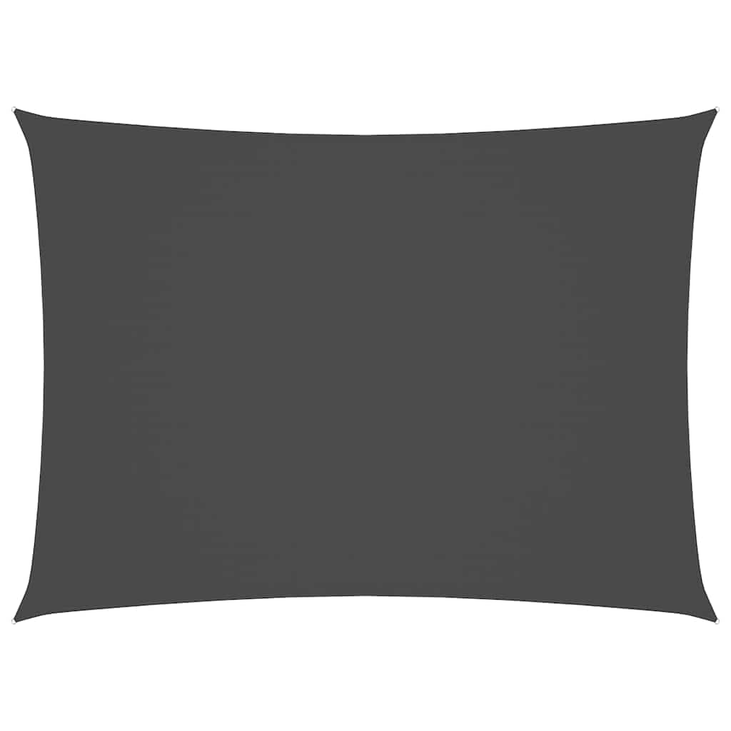 Voile d'ombrage rectangulaire 2 x 3,5 m en tissu Oxford pour terrasse, anthracite