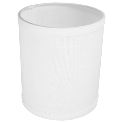 EXHUMKY Stoff Trommellampenschirm E14 Mit Metallrahmen Ersatz Lampenschirm Für Tisch Und Stehlampen Minimalistisches Design Für Wohnzimmer Und Schlafzimmer