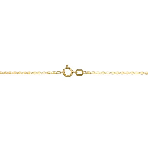 Kooljewelry 10K Yellow Gold Flat Oval Link Anklet (1.2Mm, 10 Inch) #TOP2
