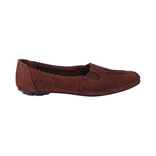 Image of Catwalk Womens Leather Laser Cut Bellies Ballet Flat