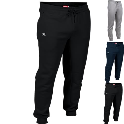 Rawlings | Men's Fleece Training Jogger Pants | Adult X-Large | Black