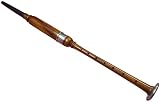Bagpipe Practice Chanter for Beginners and Intermediate Learners – Easy-to-Use Training Instrument with Reed – Ideal for Bagpipe Lessons (Brown Silver - Black Tip)