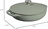 Lodge Essential Enamel Braiser - Refrigerator- & Oven-Safe up to 500° F - Heat-Retaining, Induction-Safe & PFAS-Free Enamel Cookware - 3.5 Quart, Desert Sage #2