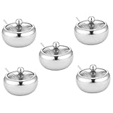 Sucriers avec couvercles : parfaits pour distribuer sel, , piment, sauce, sucre et plus , apportent une commodité, récipients d'assaisonnement de comptoir