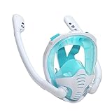 Uso compatibile: progettato con carici in silicone ultra morbido, questa copertura integrale per snorkeling offre una vestibilità sicura e a prova di irritazione per tutti i subacquei. Perfetto per immersioni subacquee, apnea o snorkeling casual, si adatta alla maggior parte delle dimensioni del viso senza punti di pressione