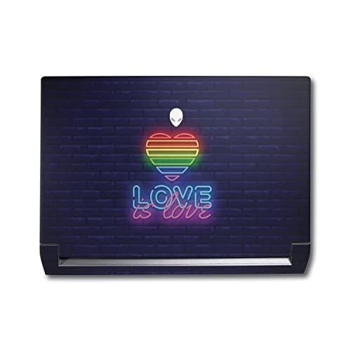 Image of MightySkins Skin Compatible with Alienware M17 R5 (2022) Full Wrap Kit - Love is Love | Protective, Durable, and Unique Vinyl Decal wrap Cover | Easy to Apply & Change Styles | Made in The USA