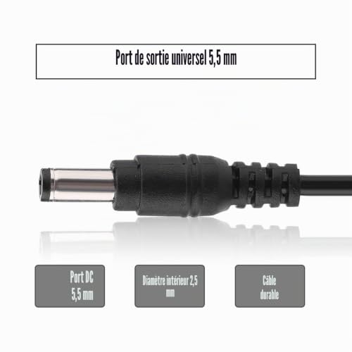 JTLB AC 100240V DC 21V 2A Adaptateur d'alimentation de Charge Sécurisée Chargeur de Batterie au Lithium-ION (Prise UE) – vue 6