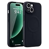 Lafunda iPhone 13 用 ケース MagSafe対応 液体シリコン 軽量 滑り止め 耐衝撃 磁気吸着 カバー【ブラック】