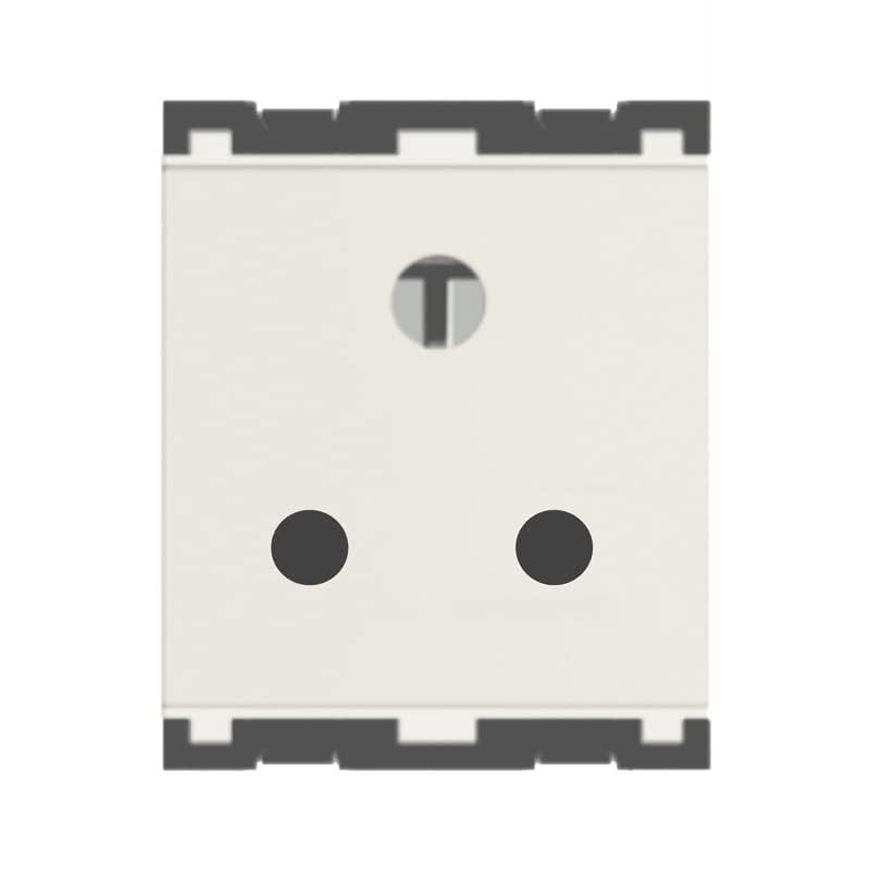 Norisys -Cube Series -Socket 16A and 6A 3-Pin Shuttered - 2 Module (Frost White) (B0BFFCZMXH) Amazon Price History, Amazon Price Tracker