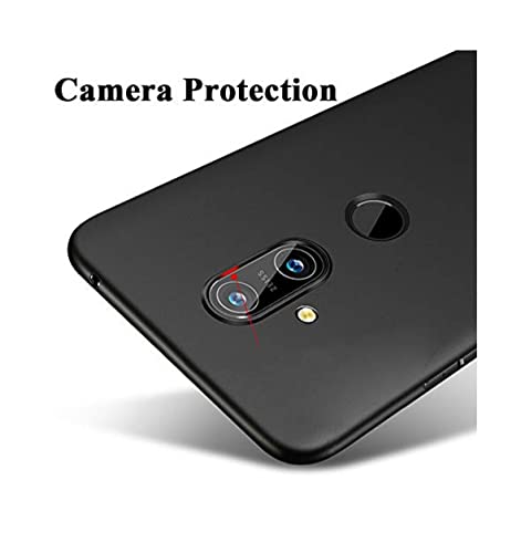 Image of Mobile Back Cover Case for Nokia 8.1 (Silicone Case|CameraProtection|Black SC1510)