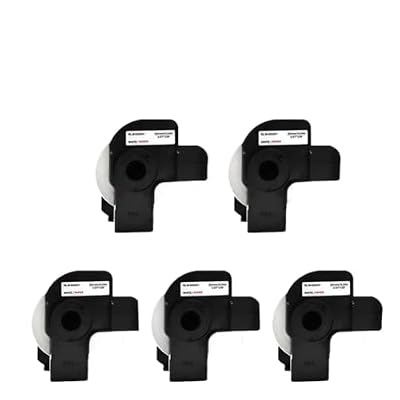 2 Refill Rolls Compatible DK 22251 Thermal Dual Color Label 62mm X 15 24M Continuous QL 800 810 820 Printer Red Black Text(DK22251-5 Rolls)