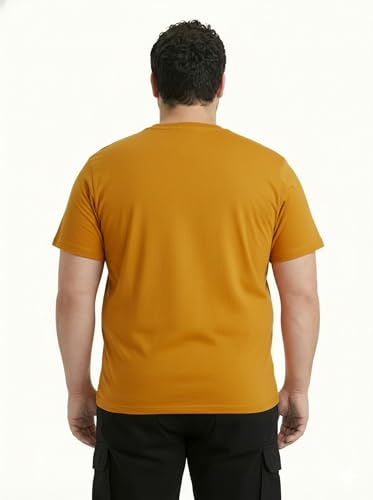 Image of Toodlegram Men Plus Size Printed T-Shirt | Round Neck Half Sleeves | Regular Fit Big & Tall | Pure Cotton Casual Summer Wear T-Shirt for Men