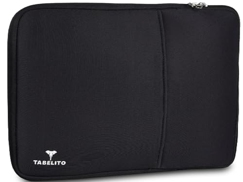Tabelito Laptop Sleeve 15.6 Inch Case, Water Repellent Polyester Neoprene Case with Accessory Pocket Compitable for MacBook, Dell, Lenovo & Other Laptops, Notebooks,Black (B0D35MXCQZ) Amazon Price History, Amazon Price Tracker