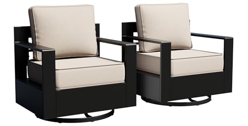 Aluminum Swivel Rocker Chairs Set