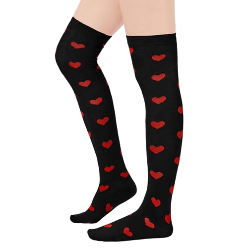 Image of Century Star Thigh High Socks Striped Extra Long Tube for Women Over the Knee Athletic Sports Socks Plus Size Stockings