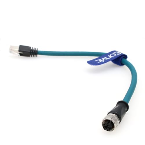 Amazon.co.jp: Eonvic M12 X コード 8 ピン メス - RJ45 Cat-7e ハイ