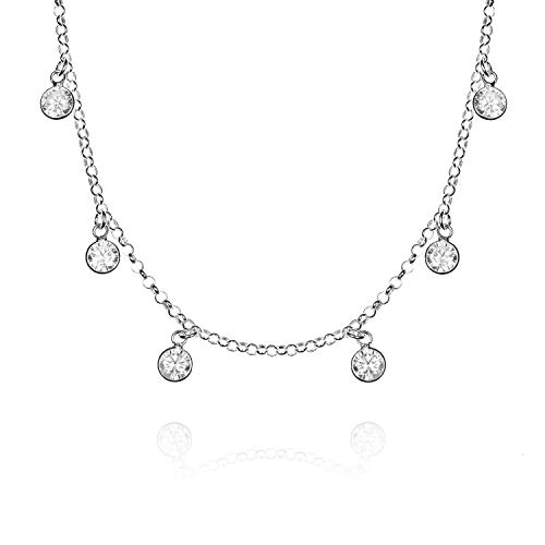 EMPATHY JEWELS Collana Donna Argento con Zirconi