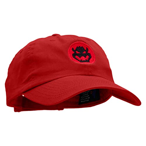 Gorra baja de sarga teñida con bordado Bowser miniatura 5