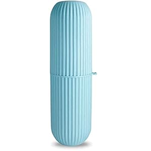 Stewit Capsule Shape Travel Toothbrush Toothpaste Case Holder Portable Toothbrush Storage Plastic Toothbrush Holder…