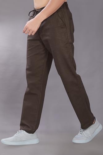 Image of DIVISIVE Men's Relaxed Fit Cotton Linen Blend Trousers