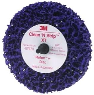 Scotch-Brite(TM) Roloc(TM) + Clean and Strip XT Disc 07470 4 in x 1/2 in S XCS, 10 per case