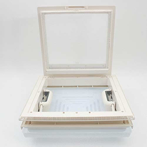 MPK Dachluke Dachfenster Dachhaube 40x40 cm + Rollo Wohnwagen Wohnmobil Caravan für Dachstärken von 42-70 mm